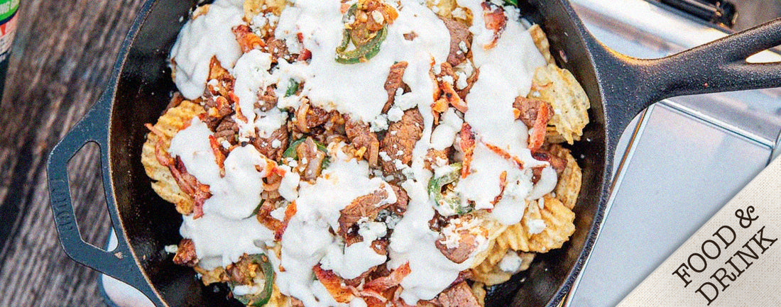 Cast Iron Campfire Nachos