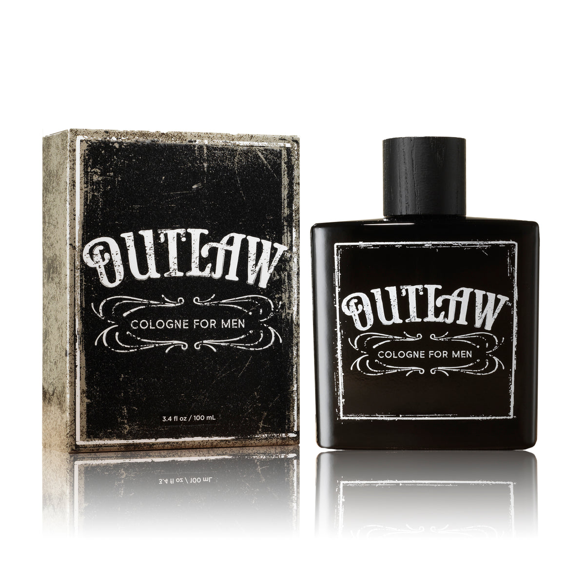 Outlaw Cologne Bottle with Packaging