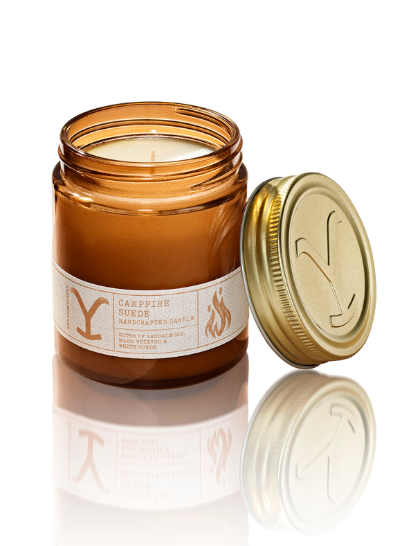 Yellowstone Campfire Suede Candle