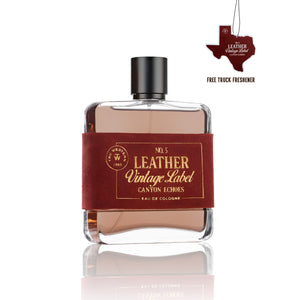 No. 5 Leather Vintage Label Canyon Echoes