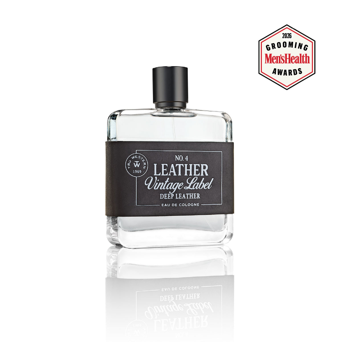 No. 4 Leather Vintage Label Deep Leather Cologne