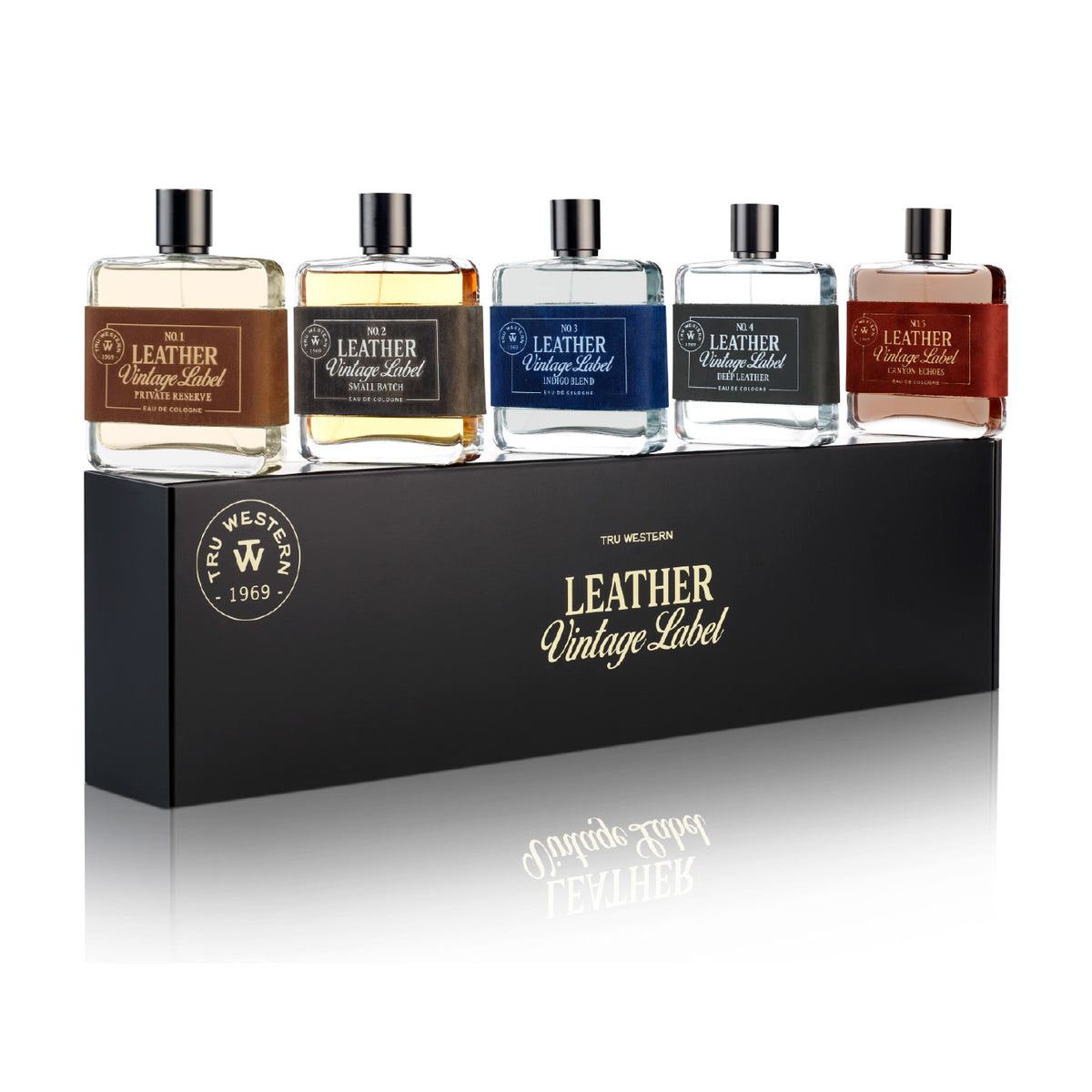Leather Vintage Label Ultimate Gift Set