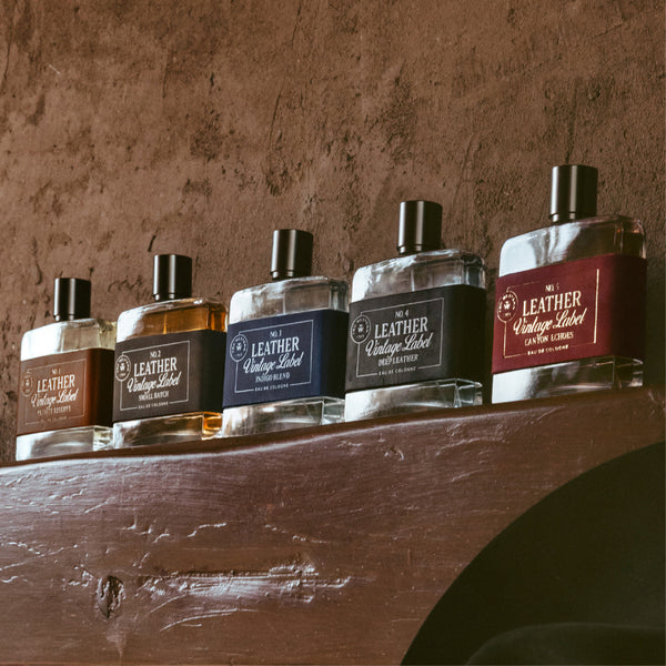 Leather Vintage Label Ultimate Gift Set
