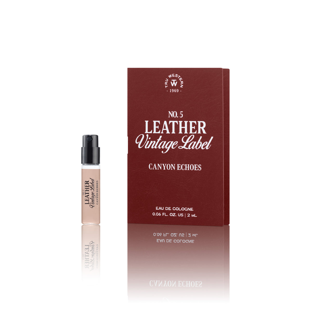No. 5 Leather Vintage Label Canyon Echoes 2ml Sample