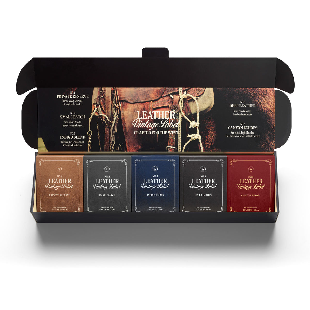 Leather Vintage Label Ultimate Gift Set