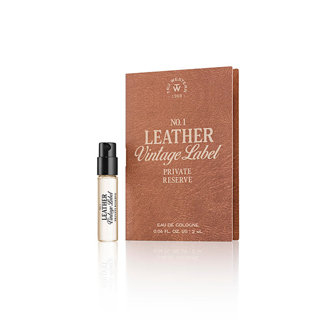 No. 1 Leather Vintage Label Private Reserve Cologne 2mL Sample