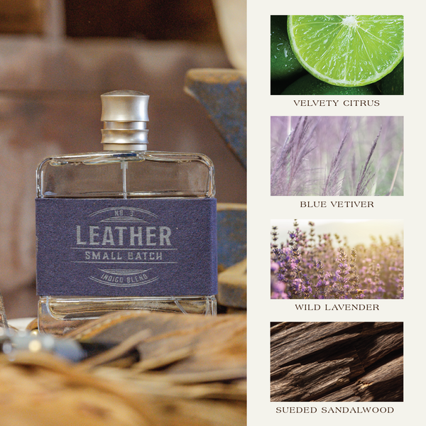 Leather Small Batch Indigo Blend Cologne No. 3