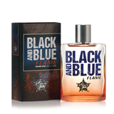 Black and Blue flame perfume bottle