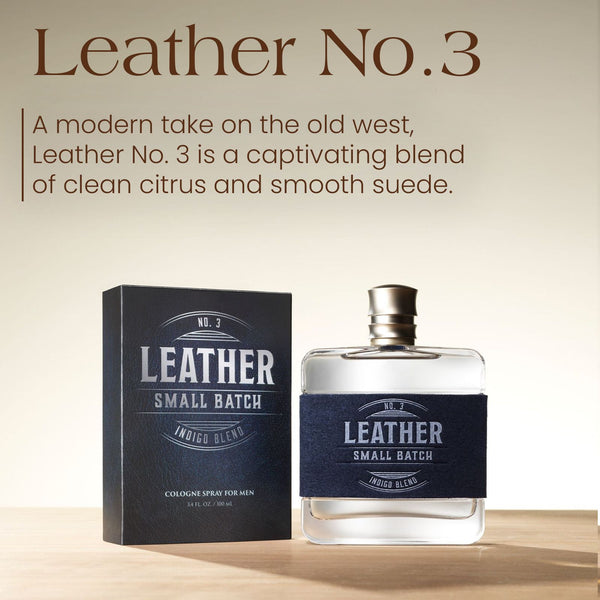 Leather Small Batch Indigo Blend Cologne No. 3