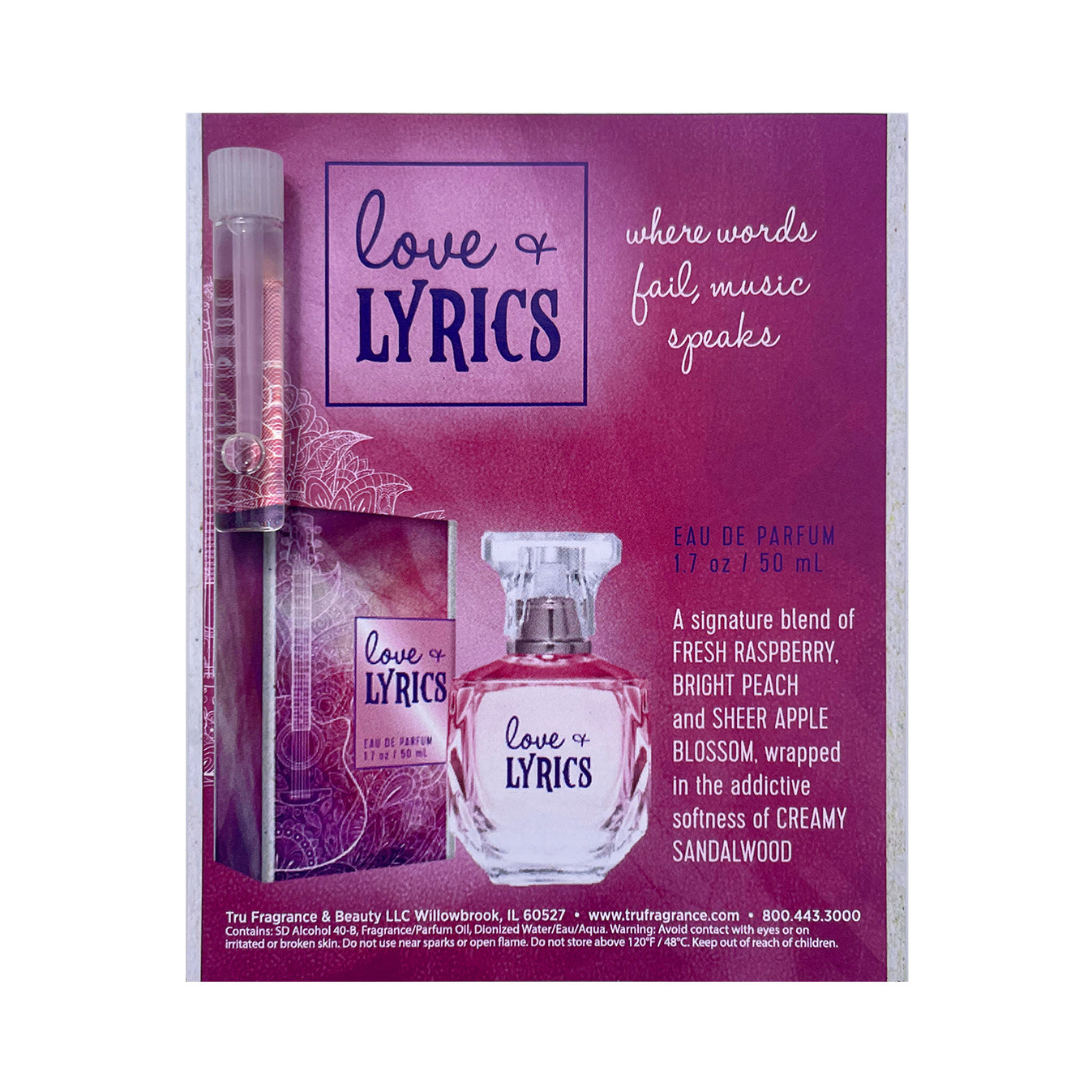Love & Lyrics Eau de Parfum Sample Size